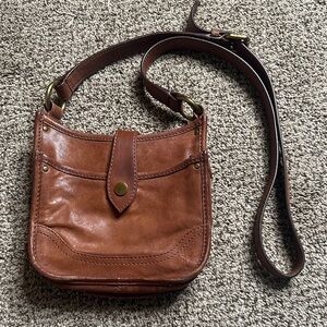 Frye Brown Leather Crossbody Bag